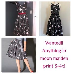 Wanted anything in moon maiden pinup girl clothing couture in 3-4x